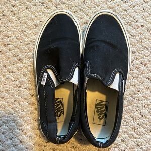 Vans Black Slip-On Shoes